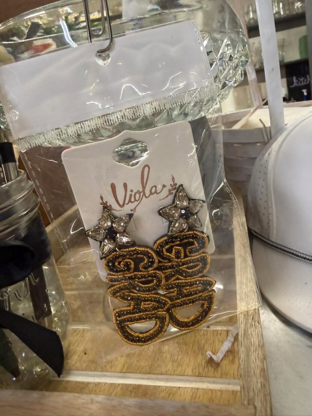 Beaded Statement Earrings