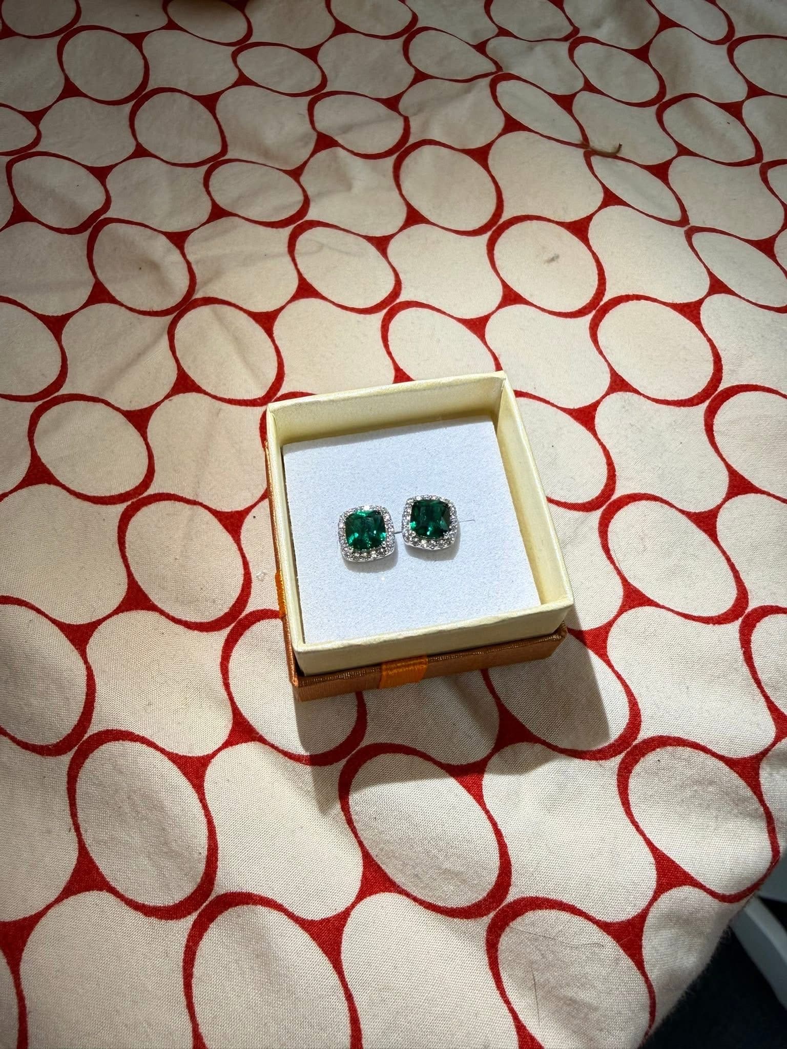 Emerald Stud Earrings