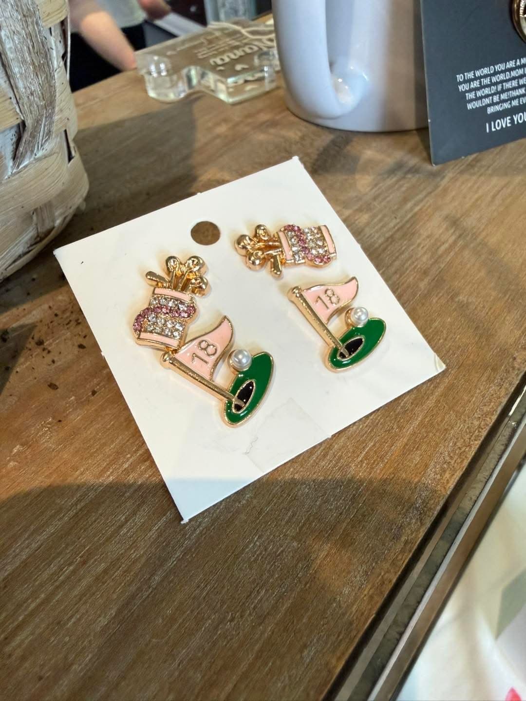 Golf Earring Set