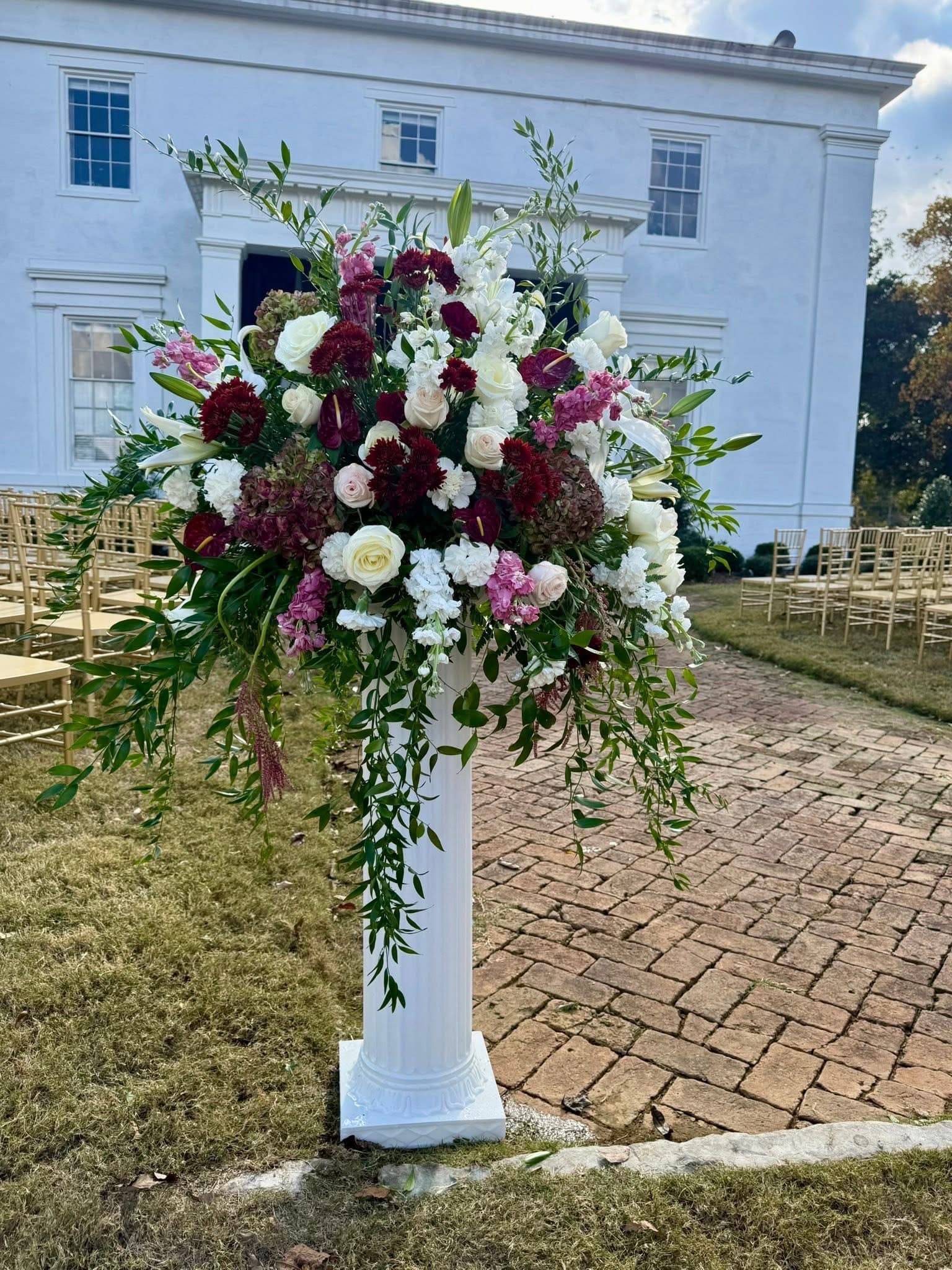 Outdoor Pedestal Arrangement
